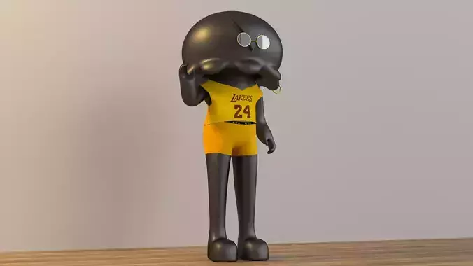 A lovely anthropomorphic jellyfish model