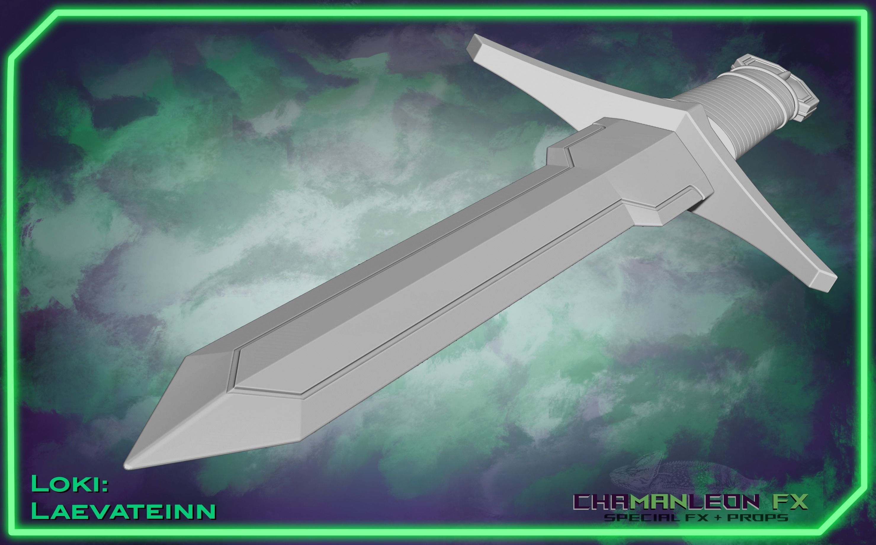 Loki Laevateinn Kid Loki Sword Cosplay 3D print model_6