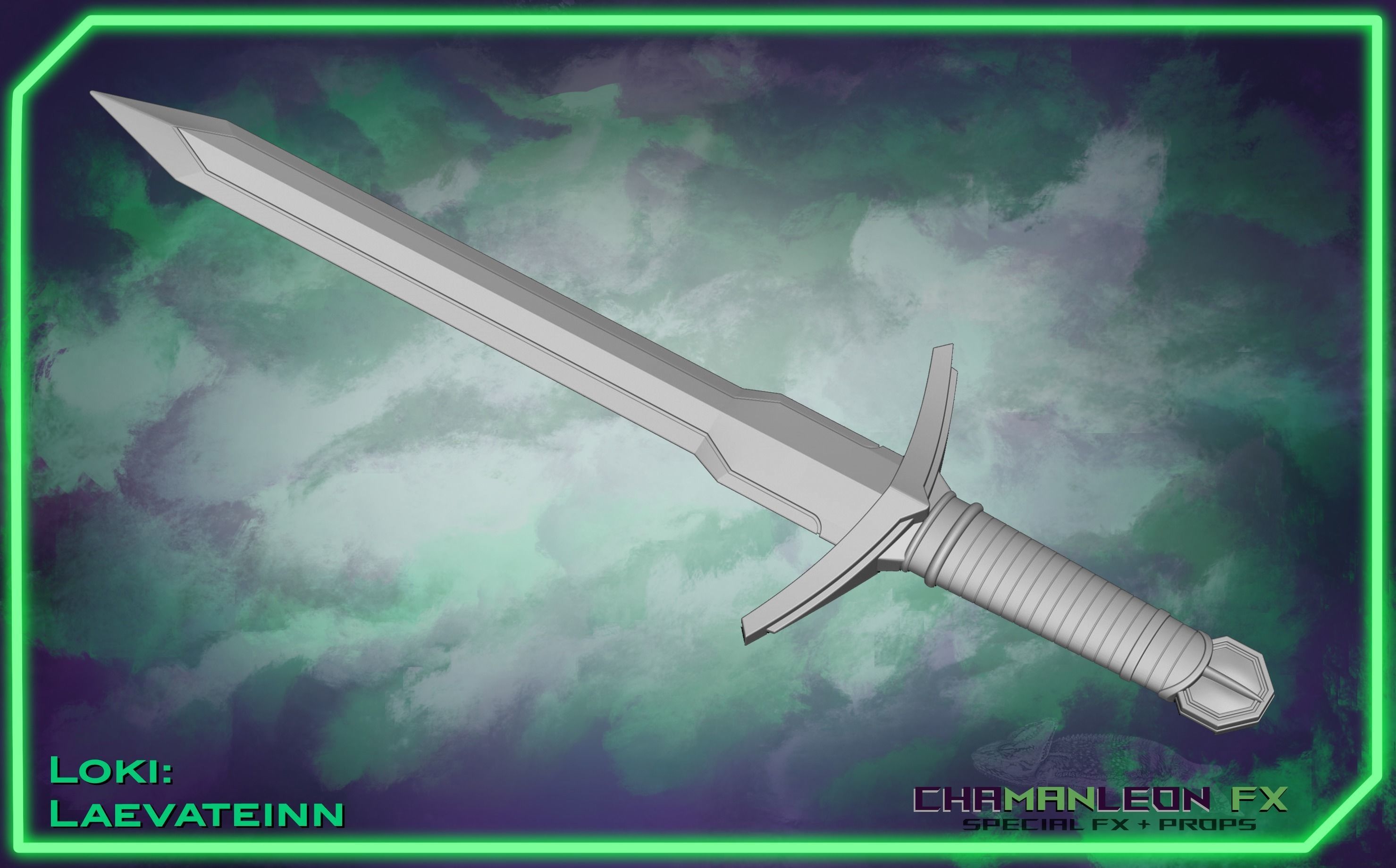 Loki Laevateinn Kid Loki Sword Cosplay 3D print model_5