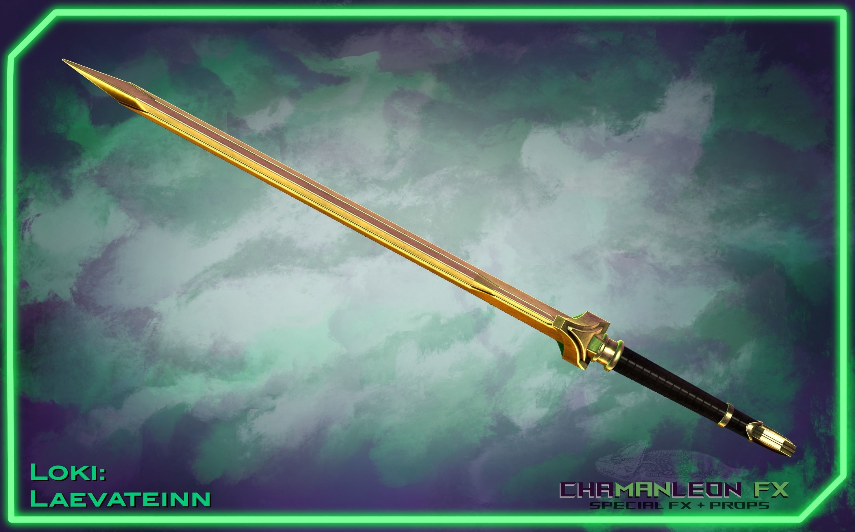 Loki Laevateinn Kid Loki Sword Cosplay 3D print model_3