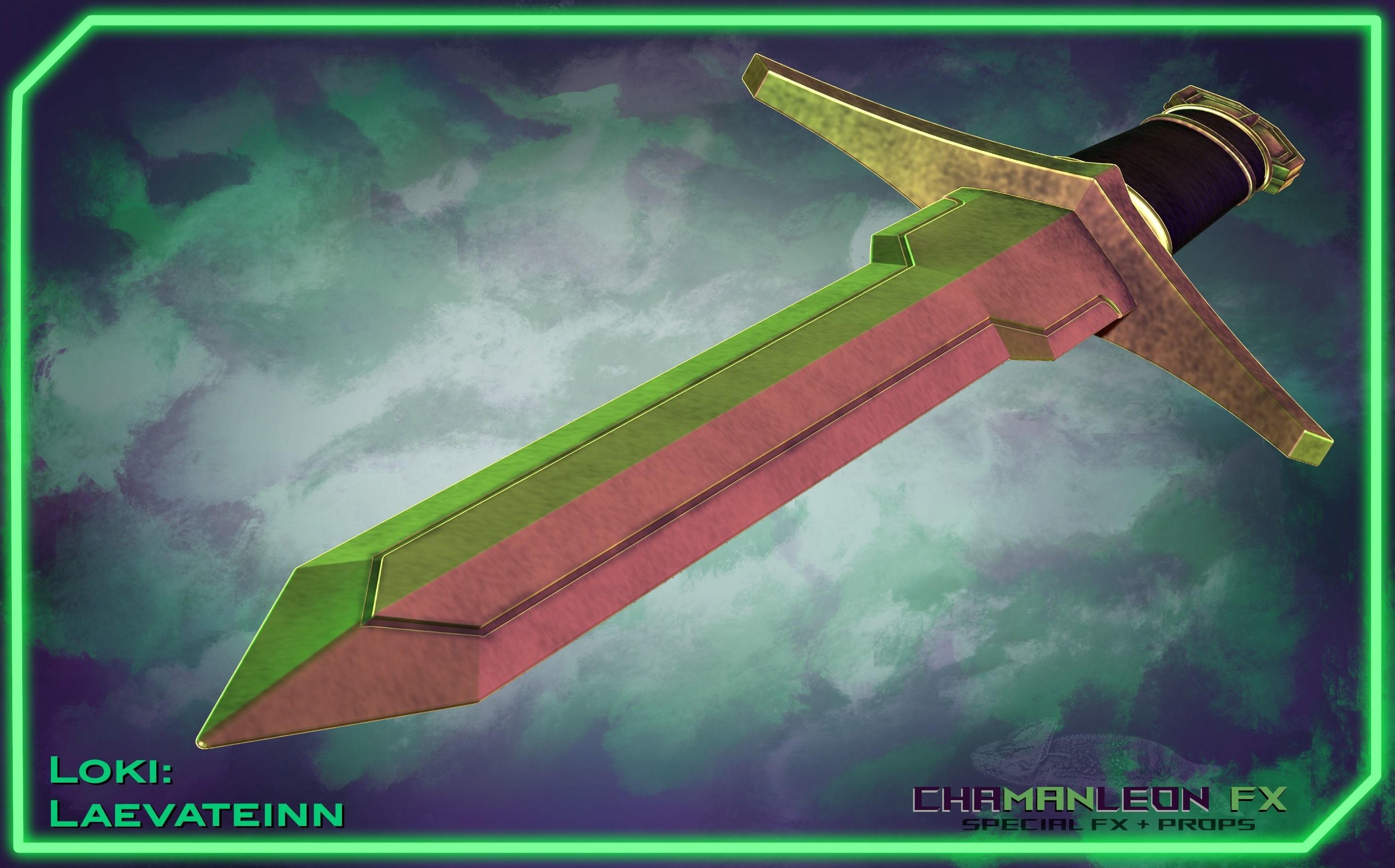 Loki Laevateinn Kid Loki Sword Cosplay 3D print model_1