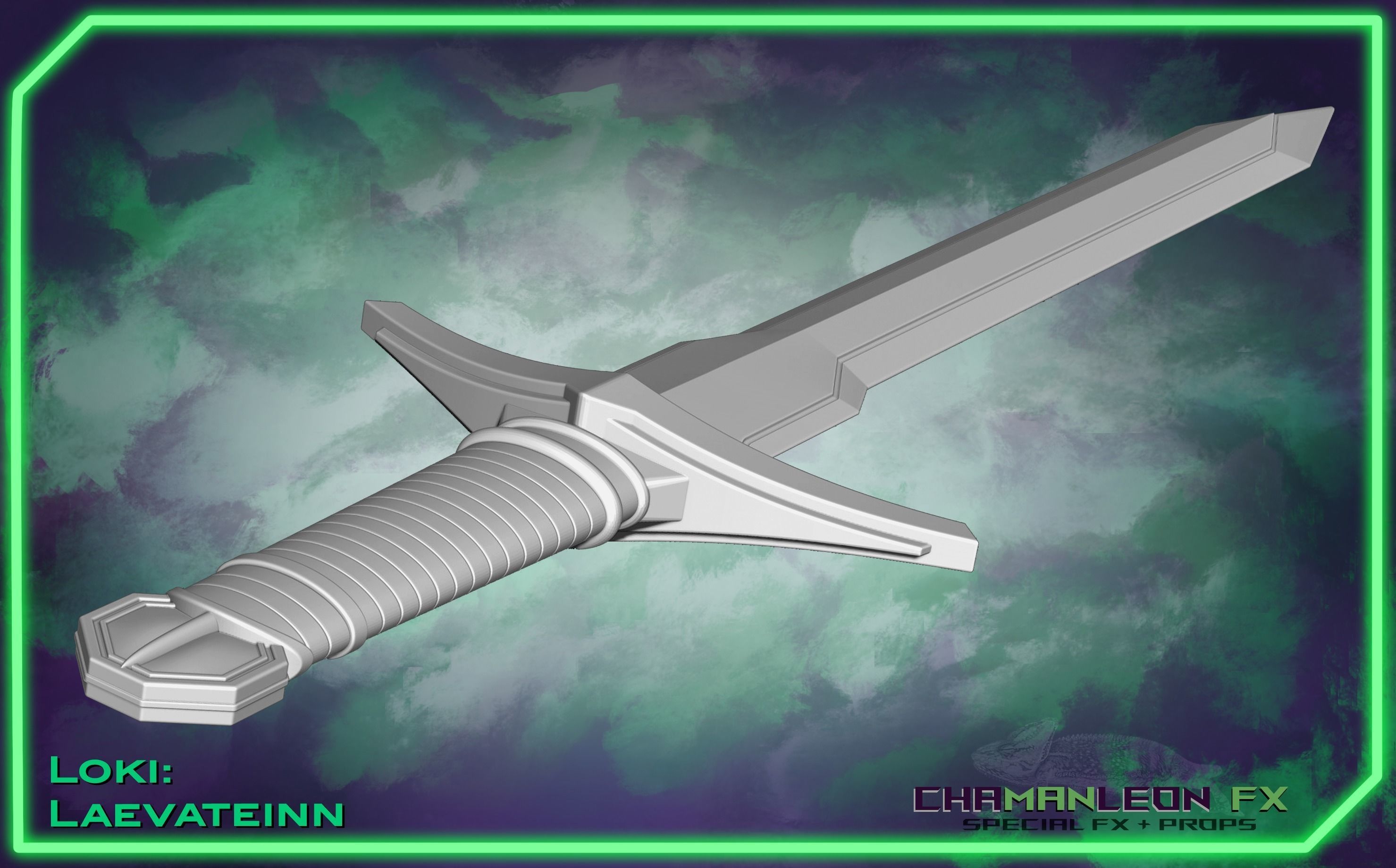 Loki Laevateinn Kid Loki Sword Cosplay 3D print model_7