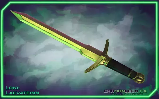 Loki Laevateinn Kid Loki Sword Cosplay 3D print model