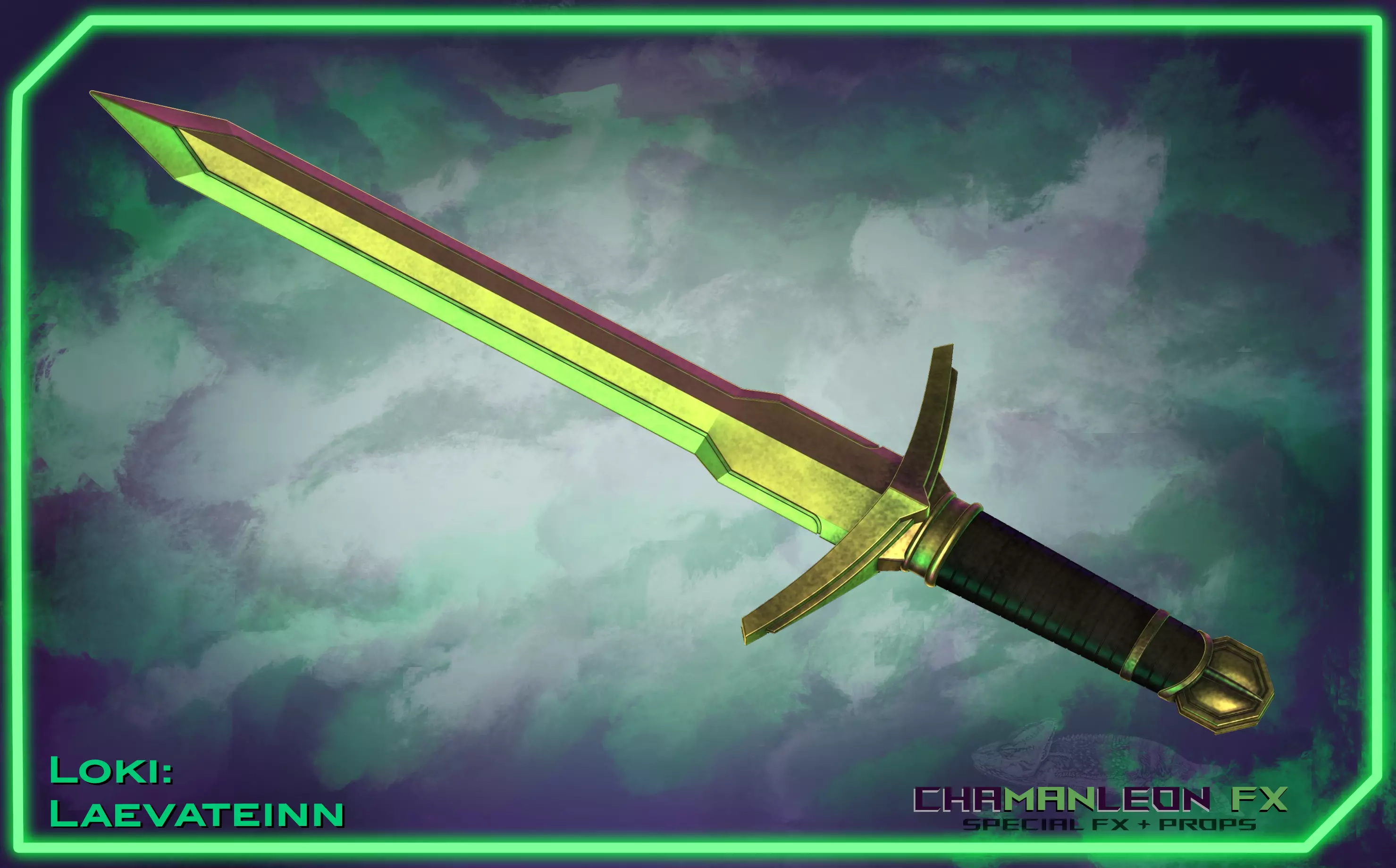 Loki Laevateinn Kid Loki Sword Cosplay 3D print model_0