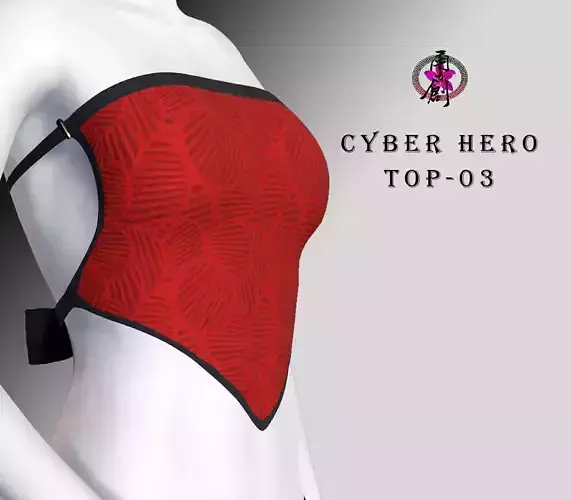 Cyber Hero - Top03 Low-poly 3D model