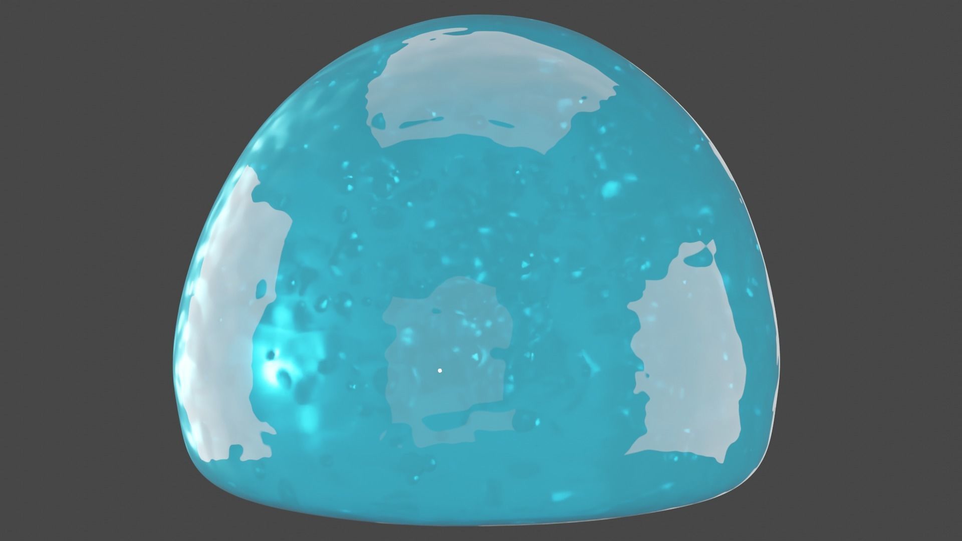 Blue slime 3D model_8