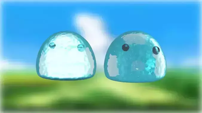 Blue slime 3D model