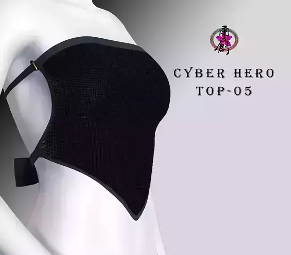 Cyber Hero - Top05 Low-poly 3D model
