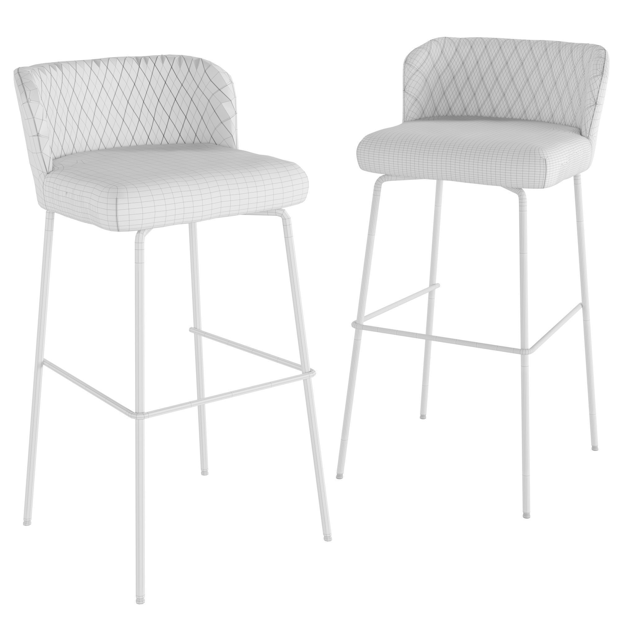 Bar stool Halmar H92 3D model_1