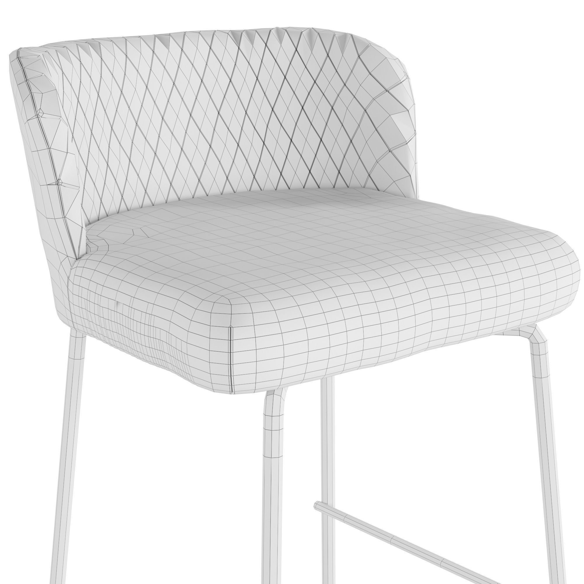 Bar stool Halmar H92 3D model_3