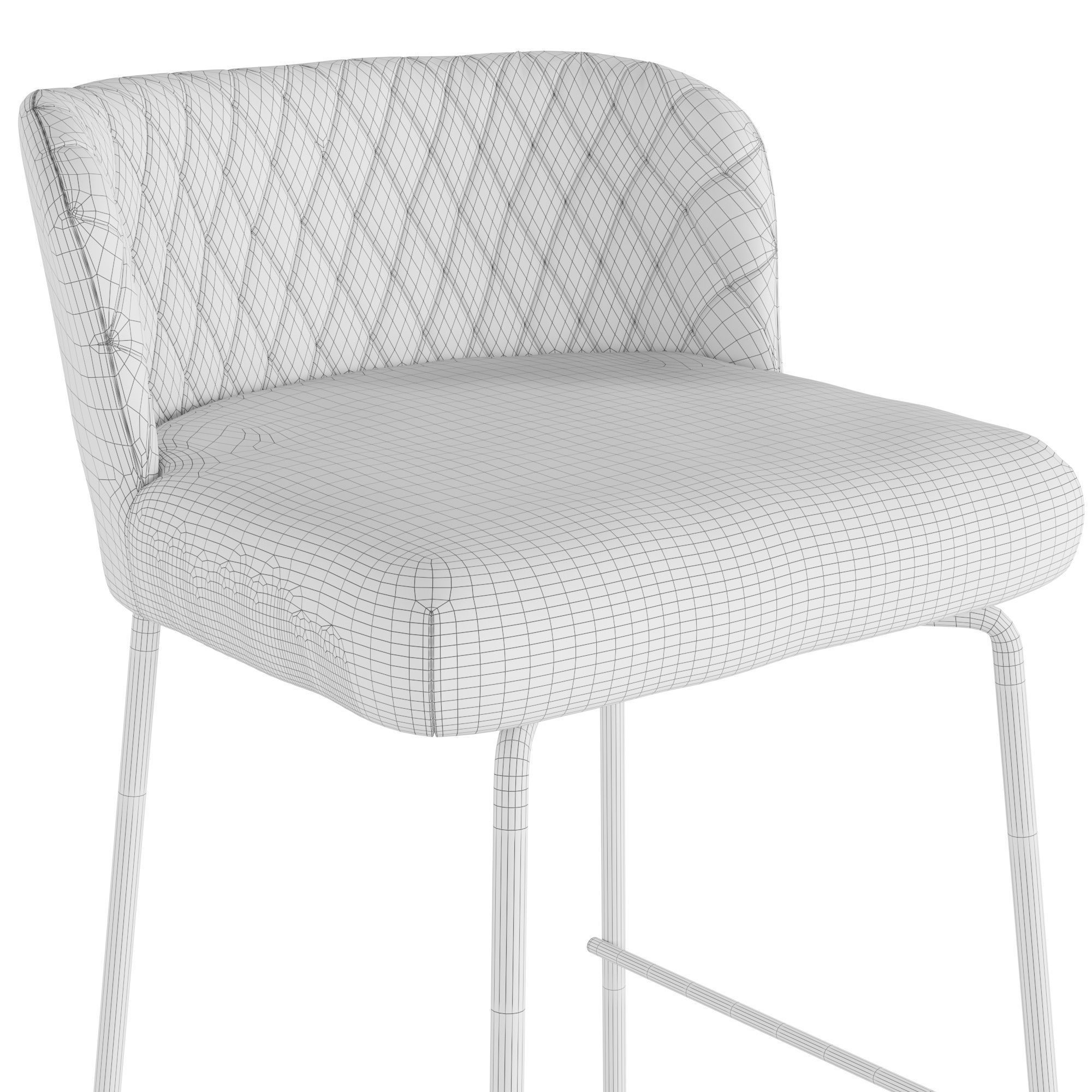 Bar stool Halmar H92 3D model_4