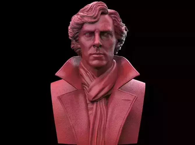 Sherlock - Benedict Cumberbatch Bust 3D print model
