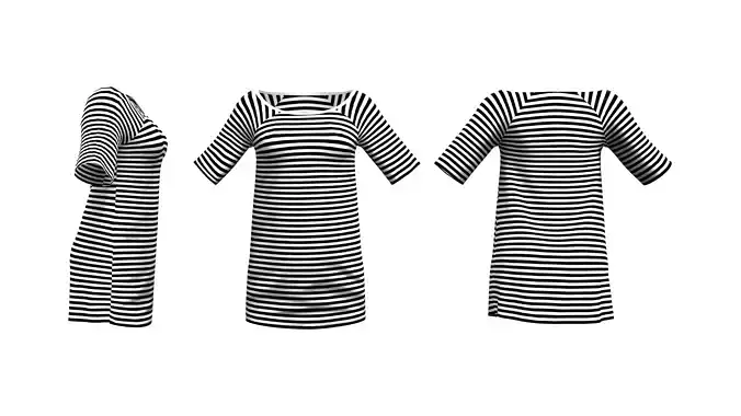 T-Shirt Dress Low-poly 3D model