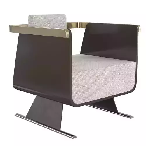 Homary-White Modern Accent Chair 