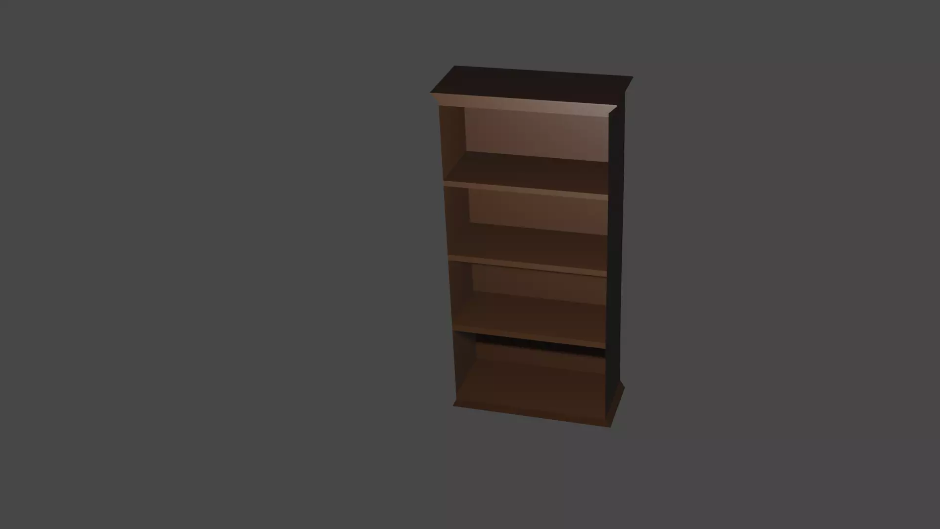 Game Ready Nice Clean Bookshelf  Low-poly 3D model_0