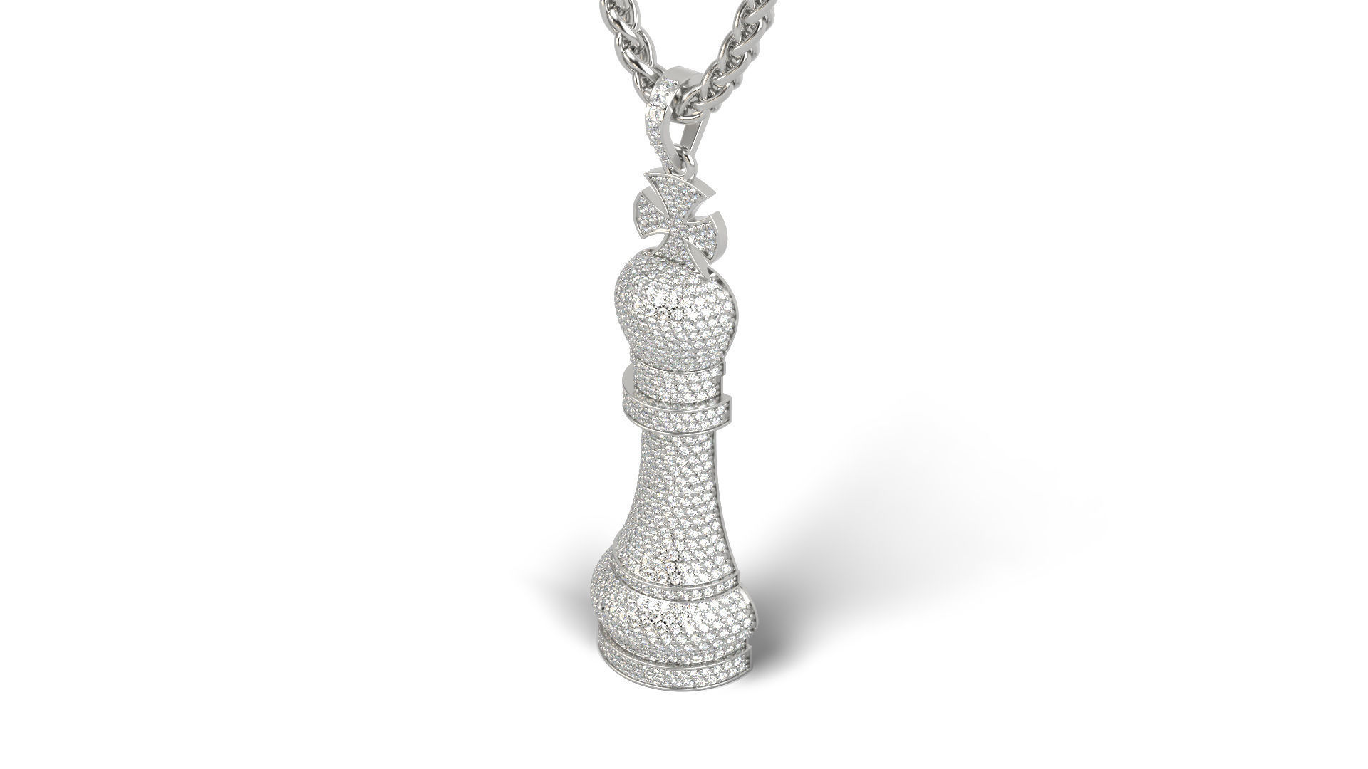 Chess piece King 3D print model_5