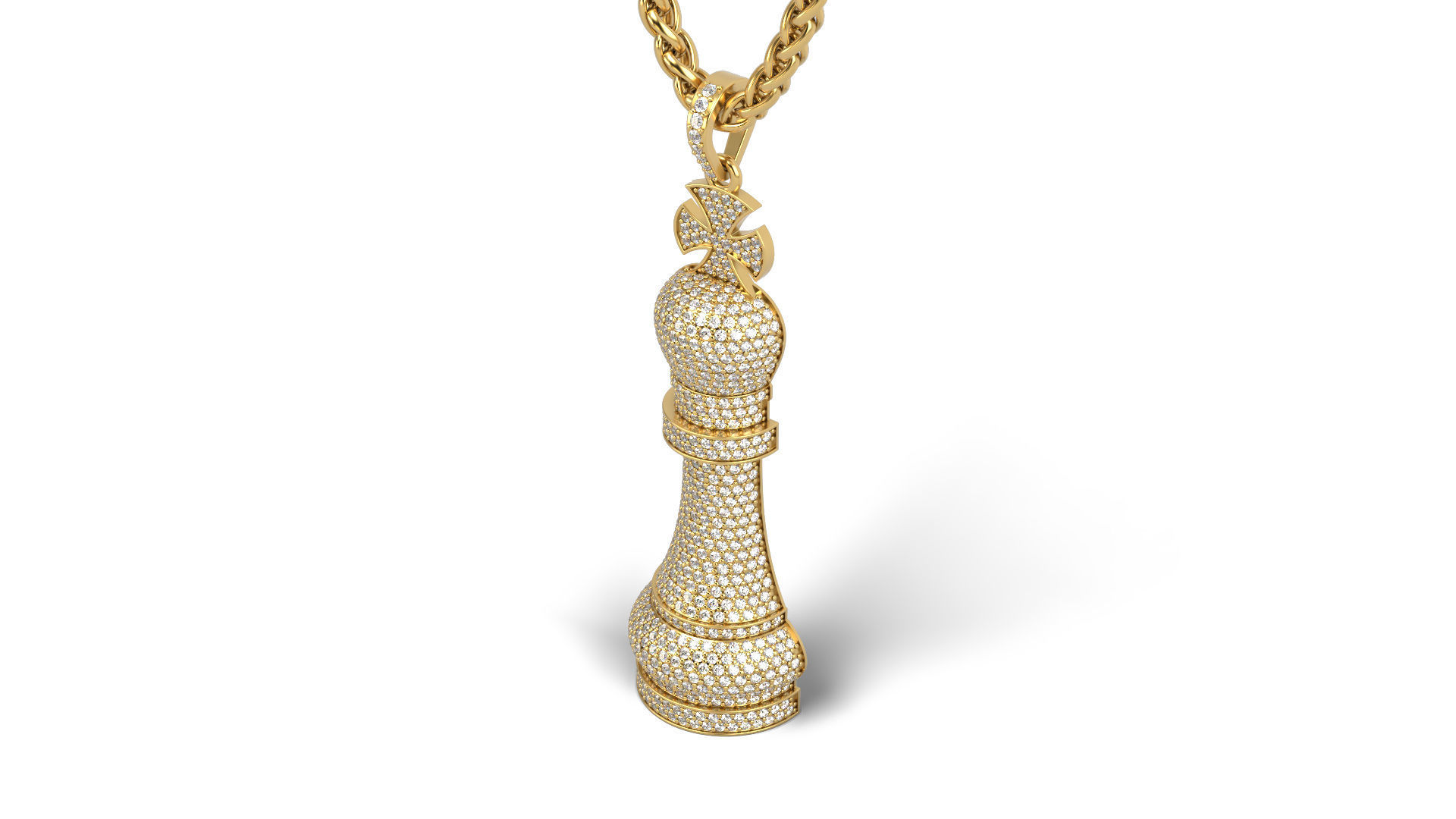 Chess piece King 3D print model_3