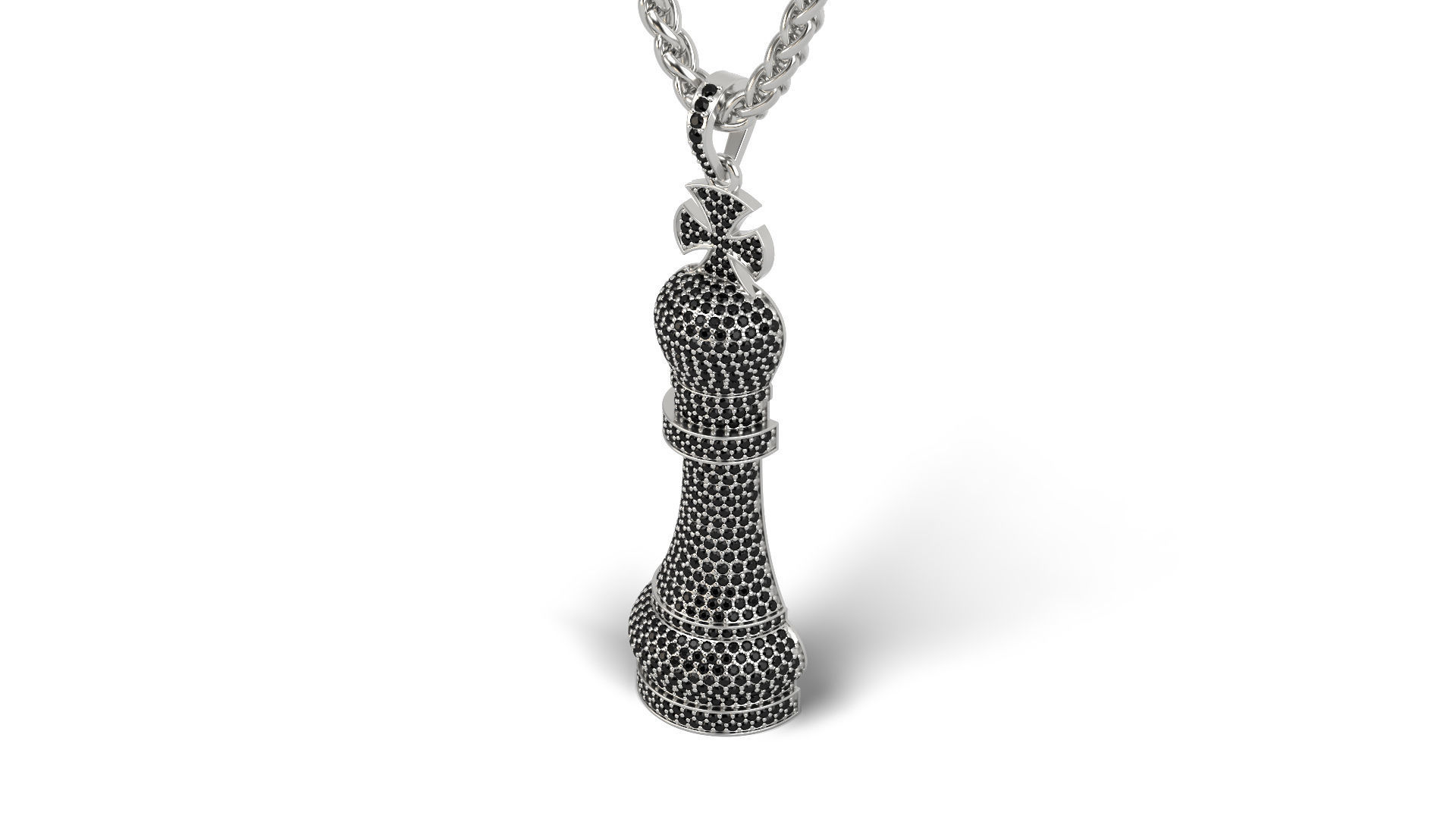 Chess piece King 3D print model_1