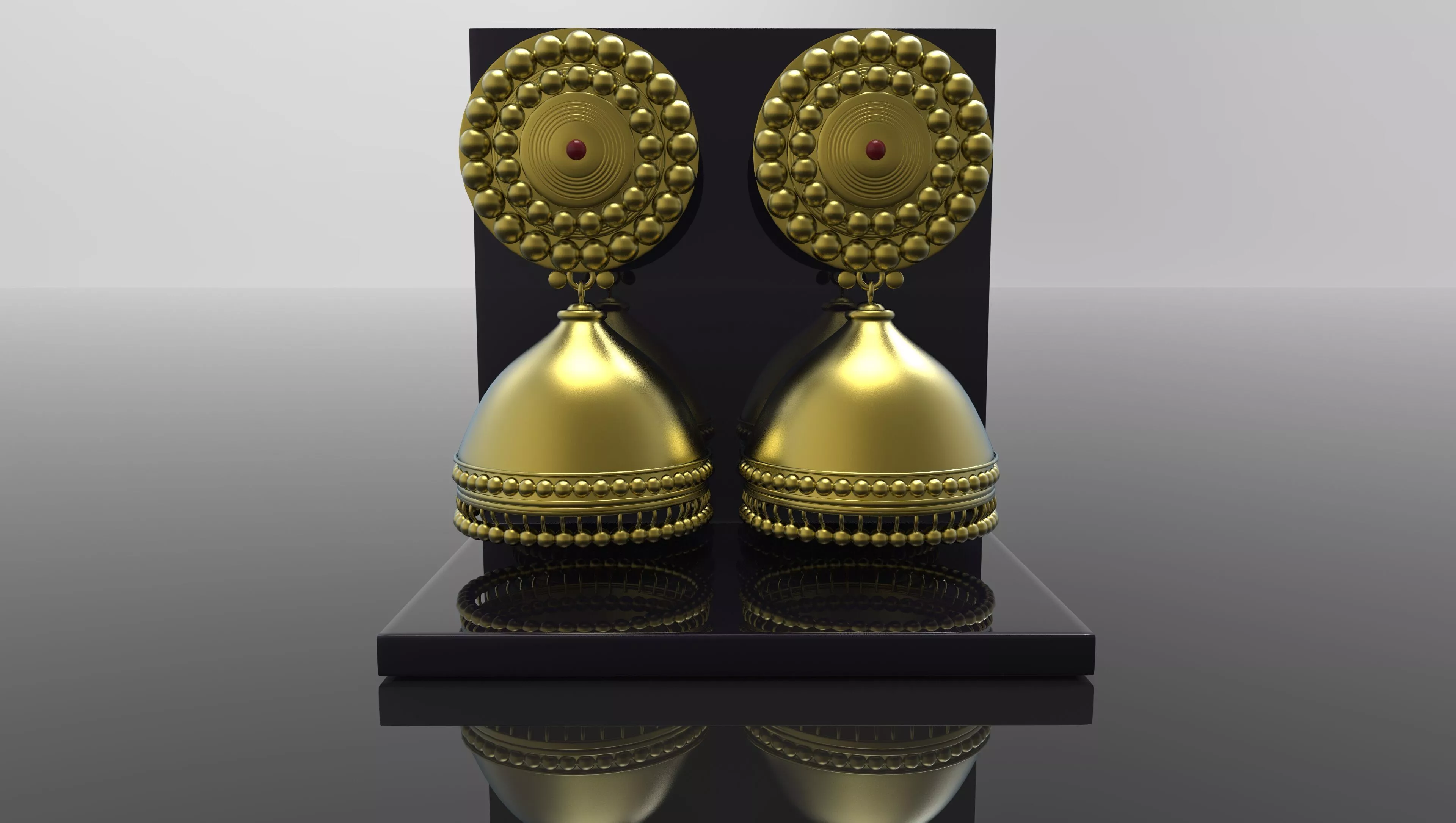 jhumka Earrings Free 3D print model