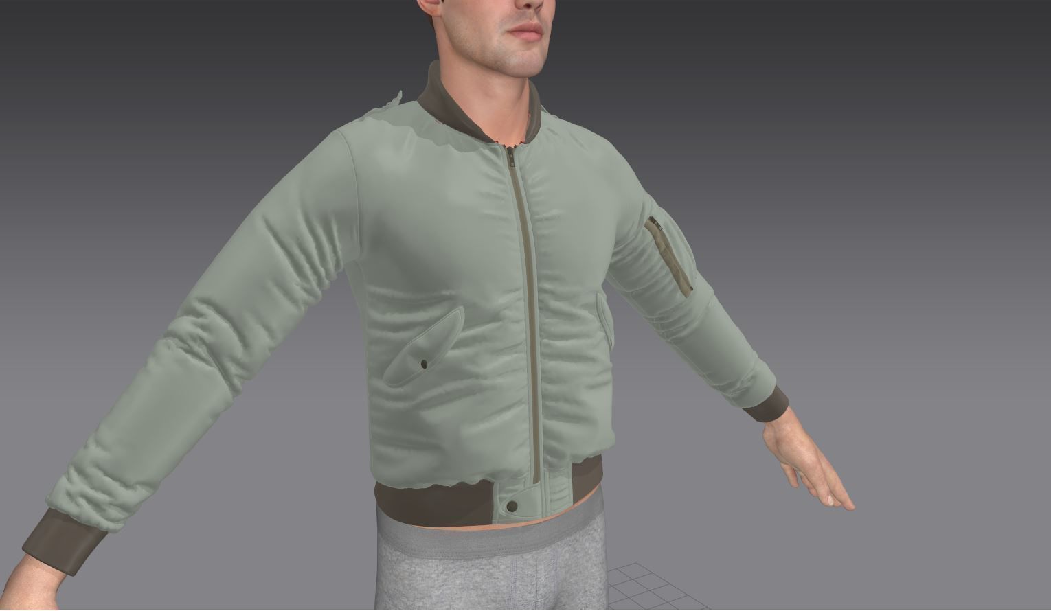 6 Bomber Jacket Collection  Video Tutorial 3D model_21