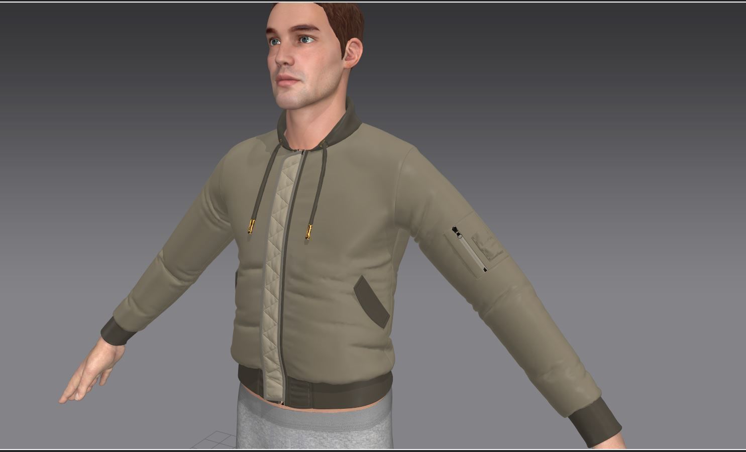 6 Bomber Jacket Collection  Video Tutorial 3D model_14