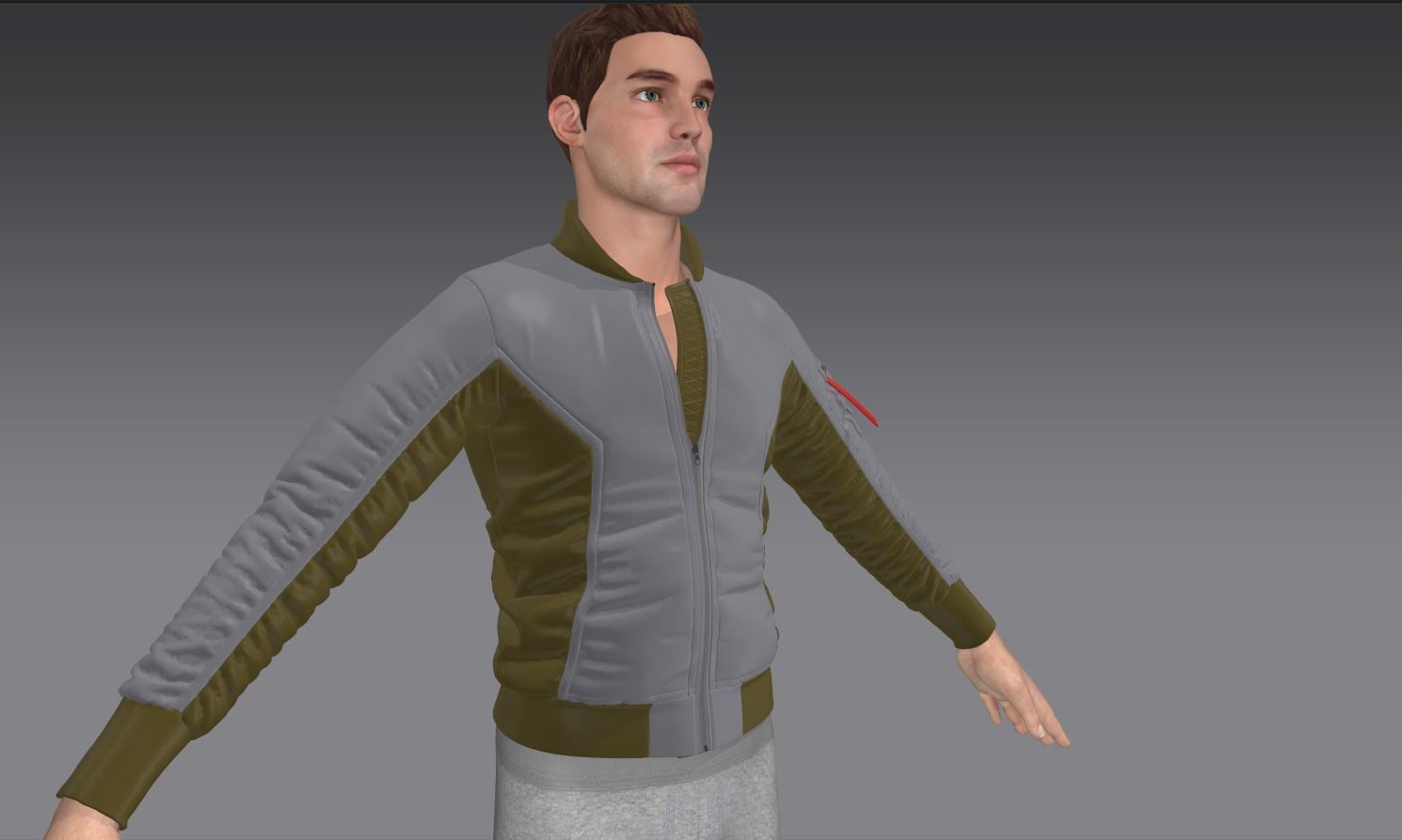 6 Bomber Jacket Collection  Video Tutorial 3D model_17