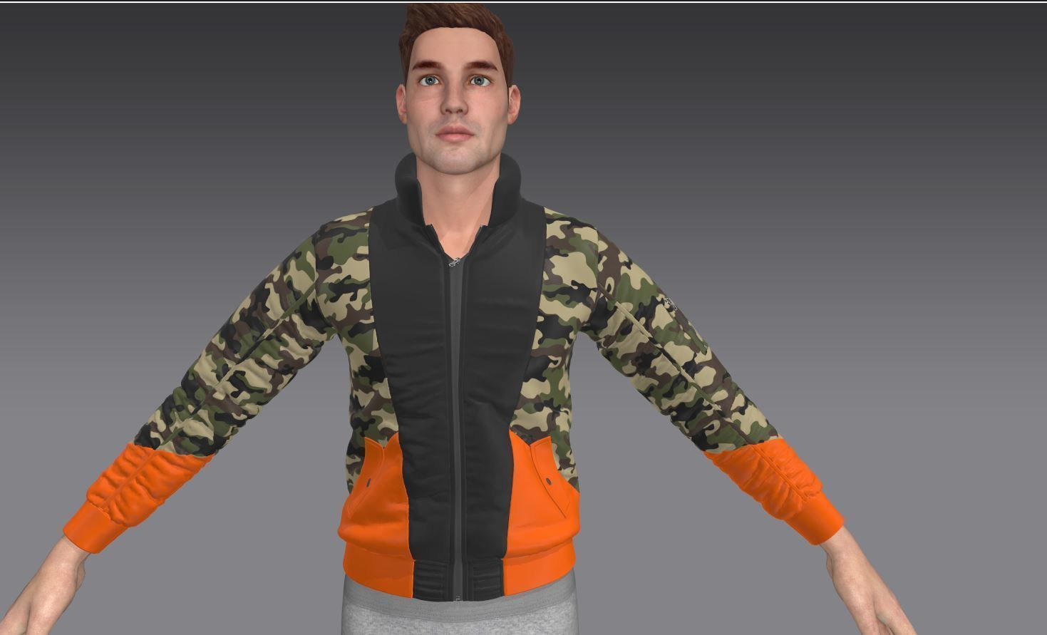 6 Bomber Jacket Collection  Video Tutorial 3D model_8