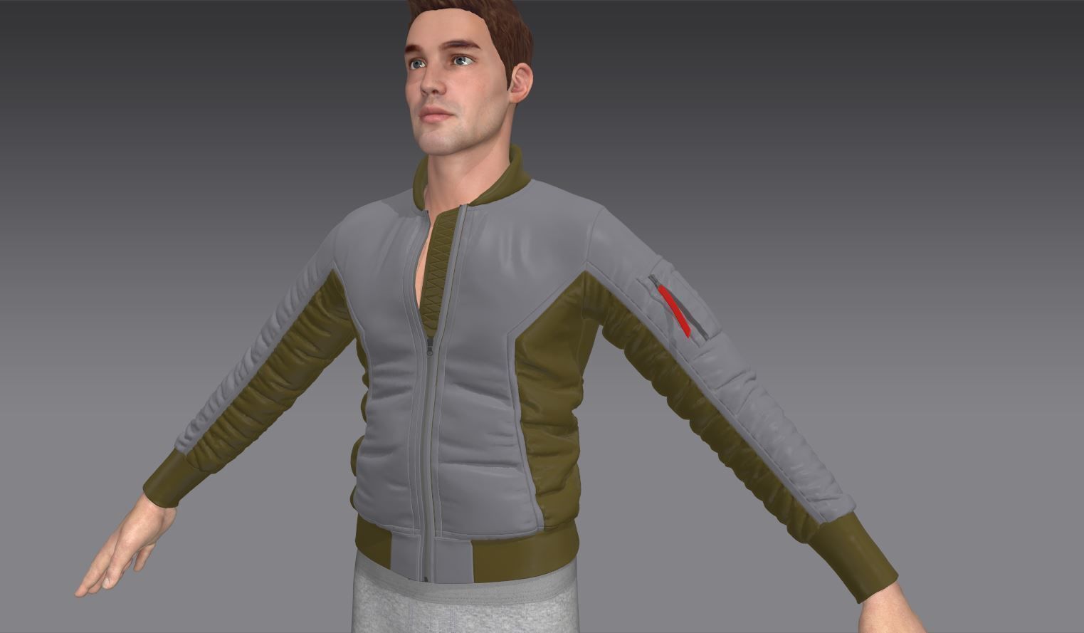 6 Bomber Jacket Collection  Video Tutorial 3D model_18