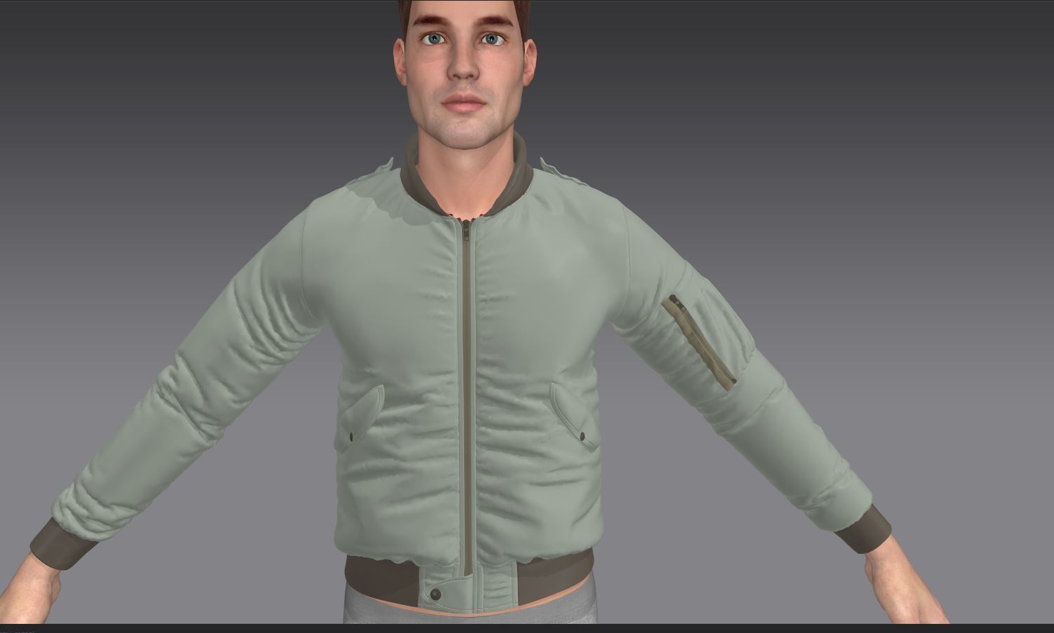 6 Bomber Jacket Collection  Video Tutorial 3D model_20
