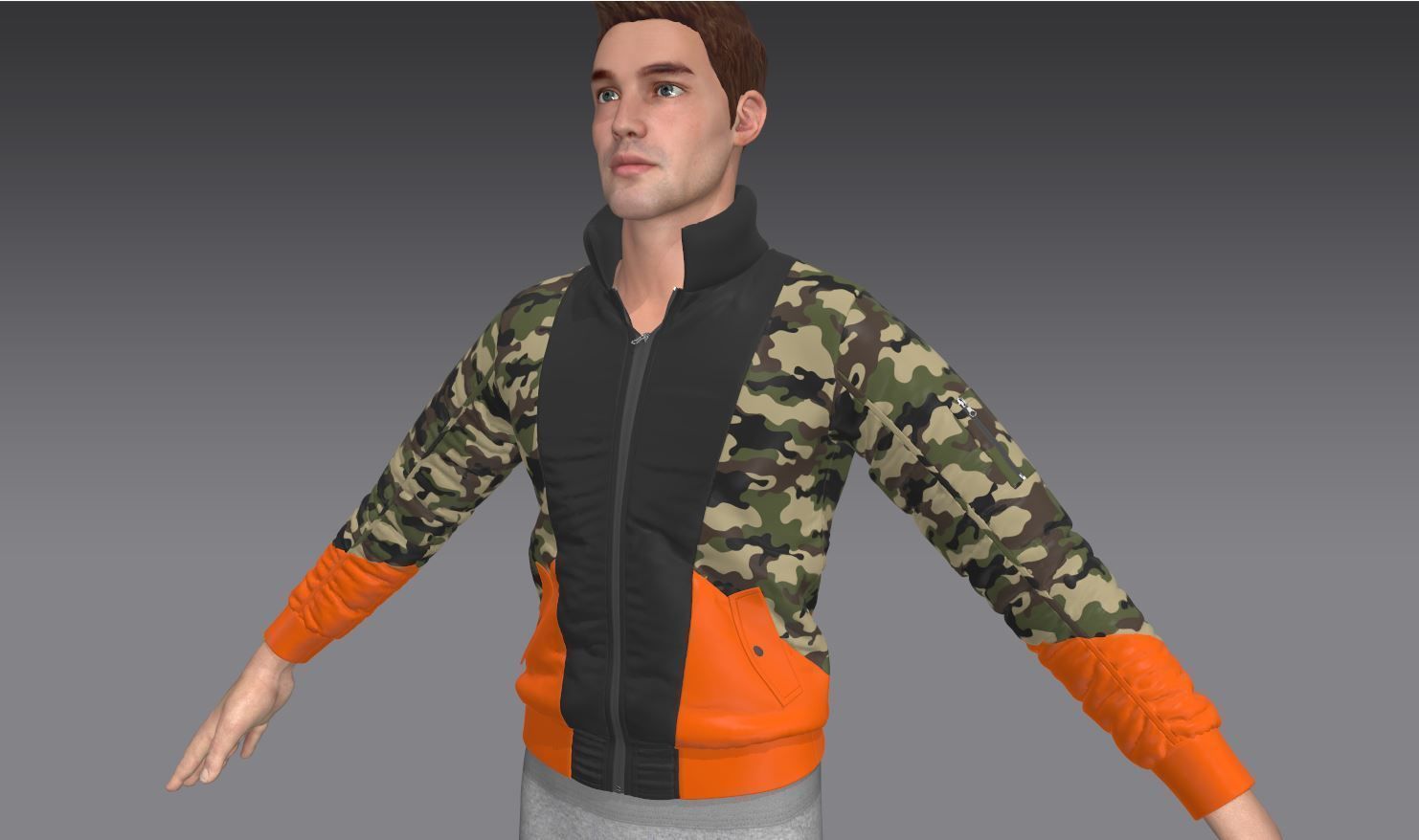 6 Bomber Jacket Collection  Video Tutorial 3D model_10