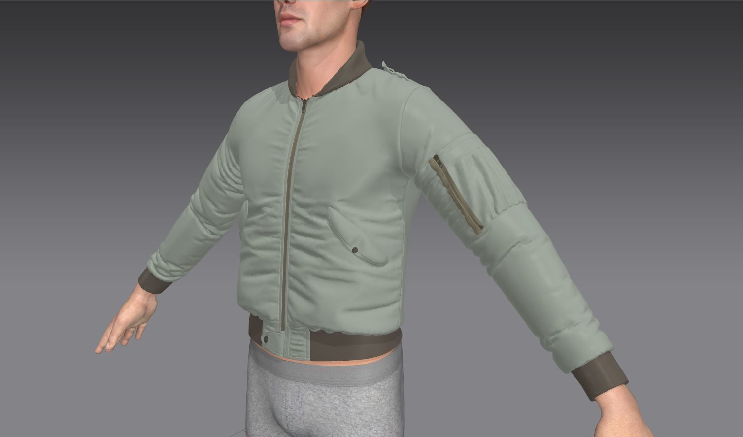 6 Bomber Jacket Collection  Video Tutorial 3D model_22