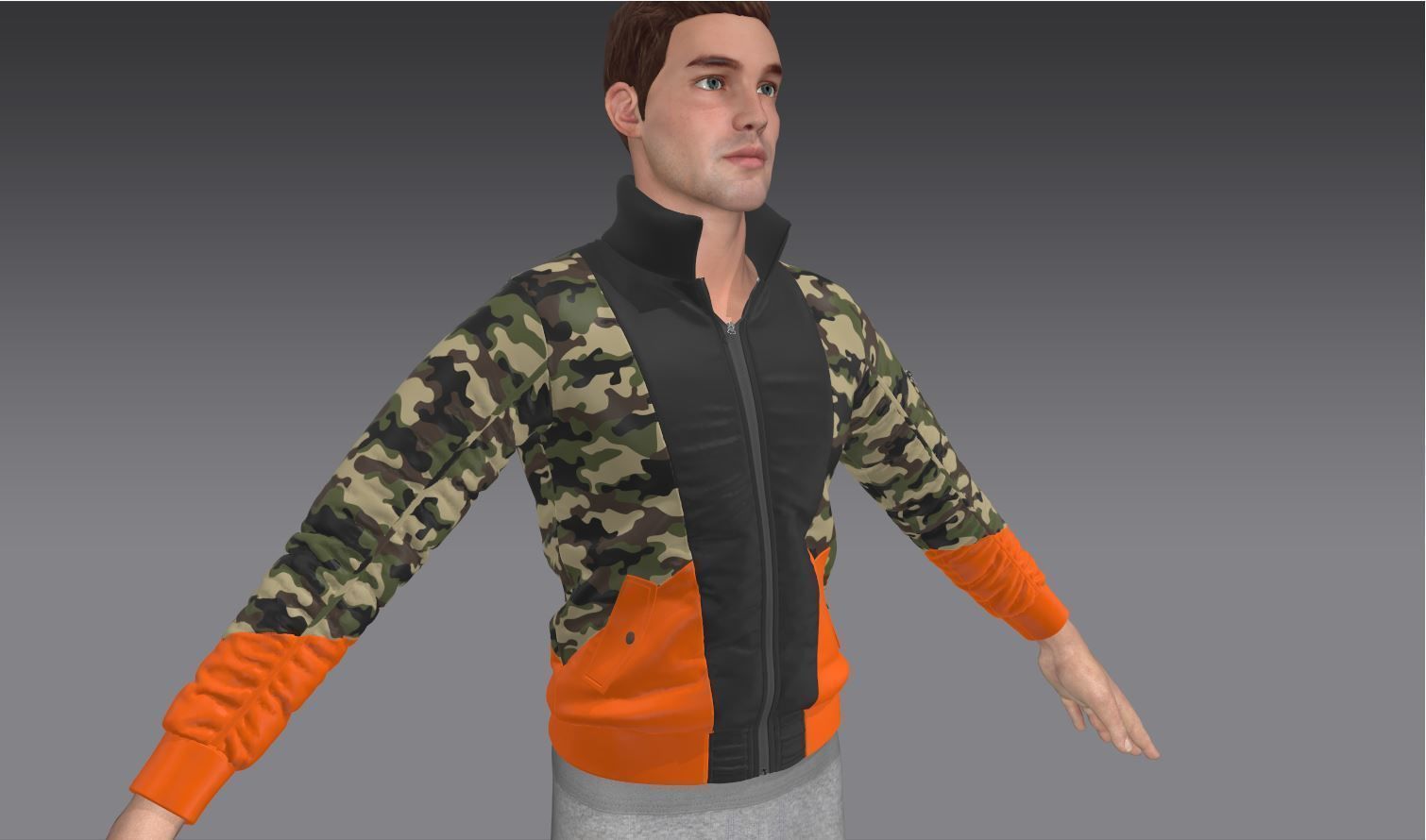 6 Bomber Jacket Collection  Video Tutorial 3D model_9