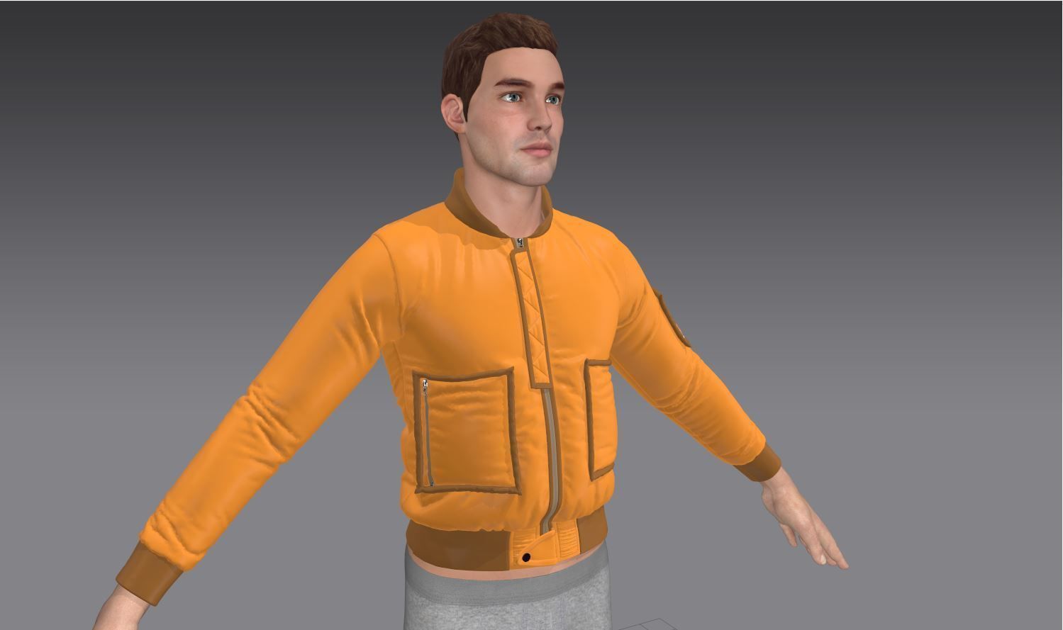 6 Bomber Jacket Collection  Video Tutorial 3D model_29