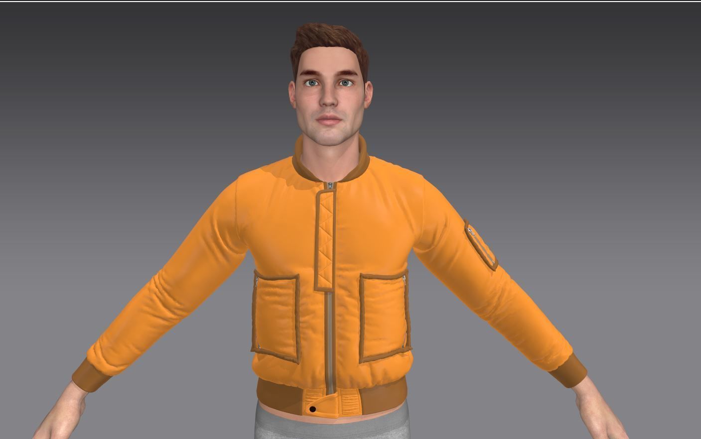 6 Bomber Jacket Collection  Video Tutorial 3D model_28