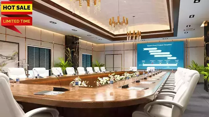 Conference Room Office Interior 3D model