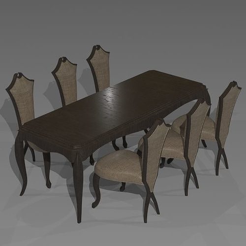 NMA DiningSeat 005 Low-poly 3D model