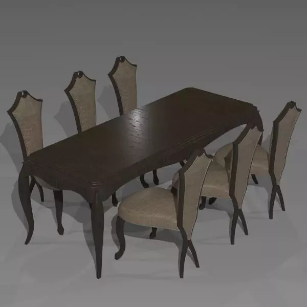 NMA DiningSeat 005 Low-poly 3D model_0