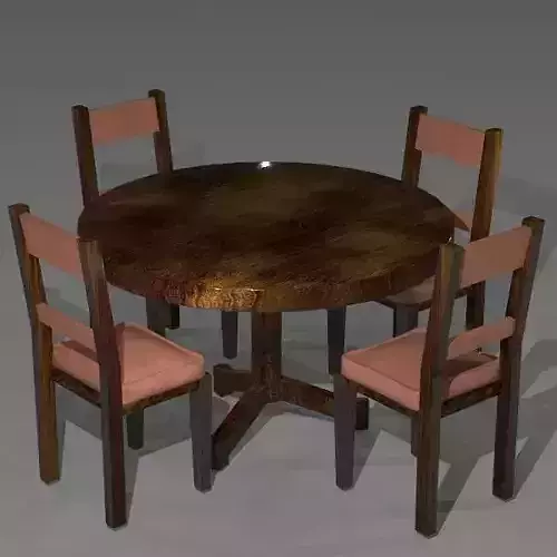 NMA DiningSeat 006 Low-poly 3D model
