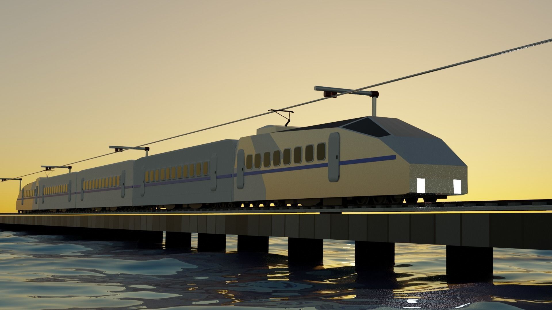 BULLET TRAIN 3D model_4