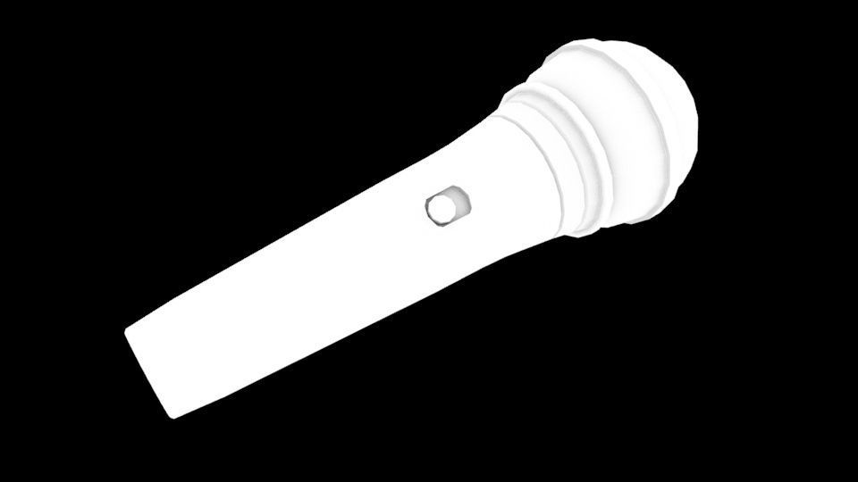 Microphone Free low-poly 3D model_4