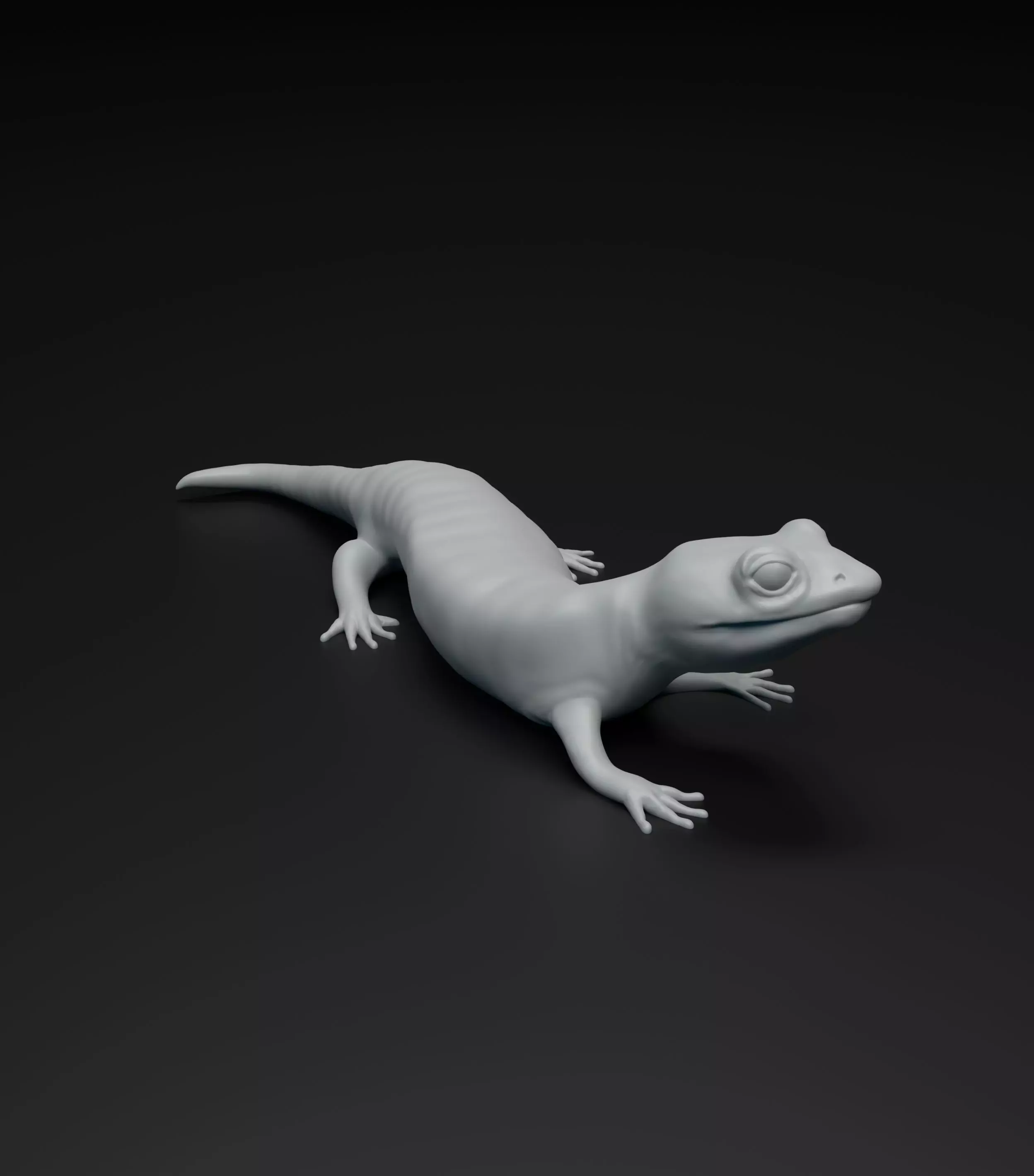 Salamander model intended for 3D printing 3D print model_0