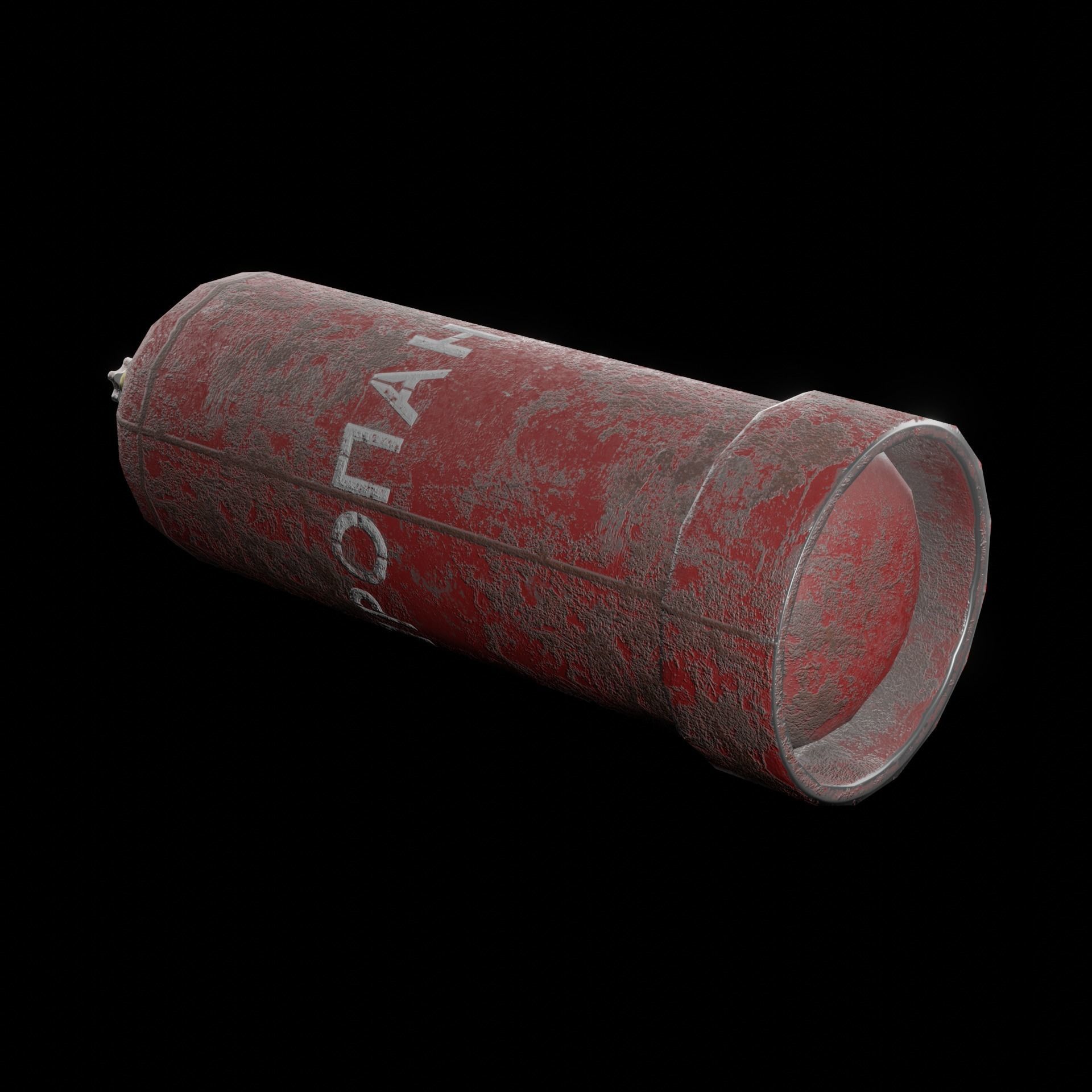 Soviet USSR Gas tank PBR low-poly game-ready model Low-poly 3D model_3