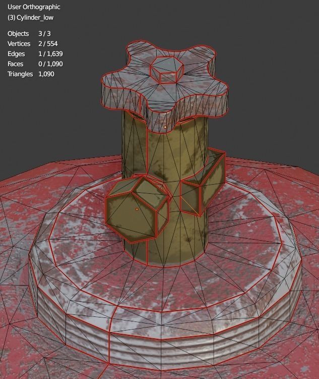 Soviet USSR Gas tank PBR low-poly game-ready model Low-poly 3D model_8