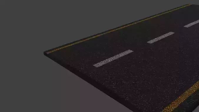 realastic low poly road