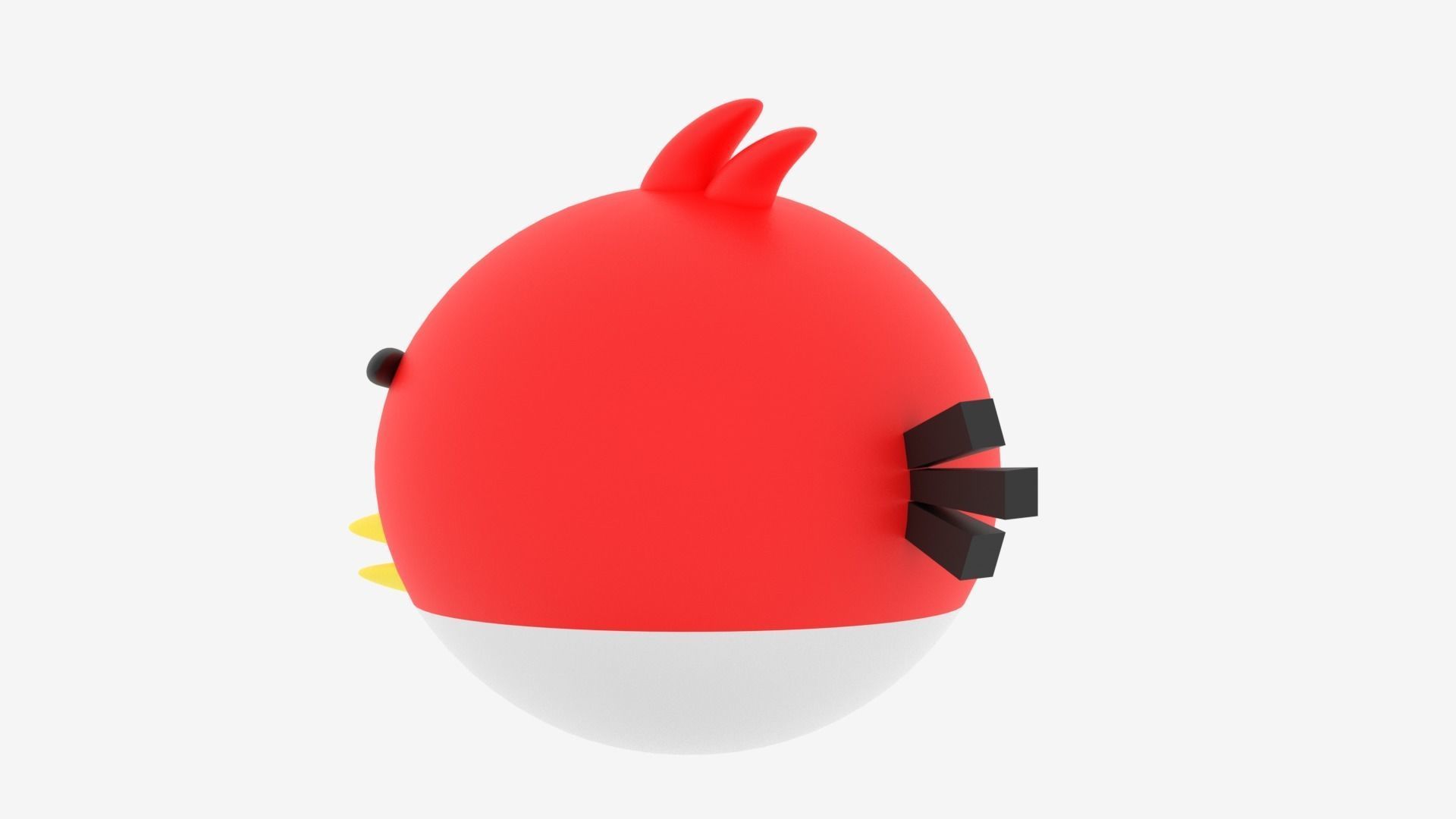 Cartoon Angry Bird 3D model_13