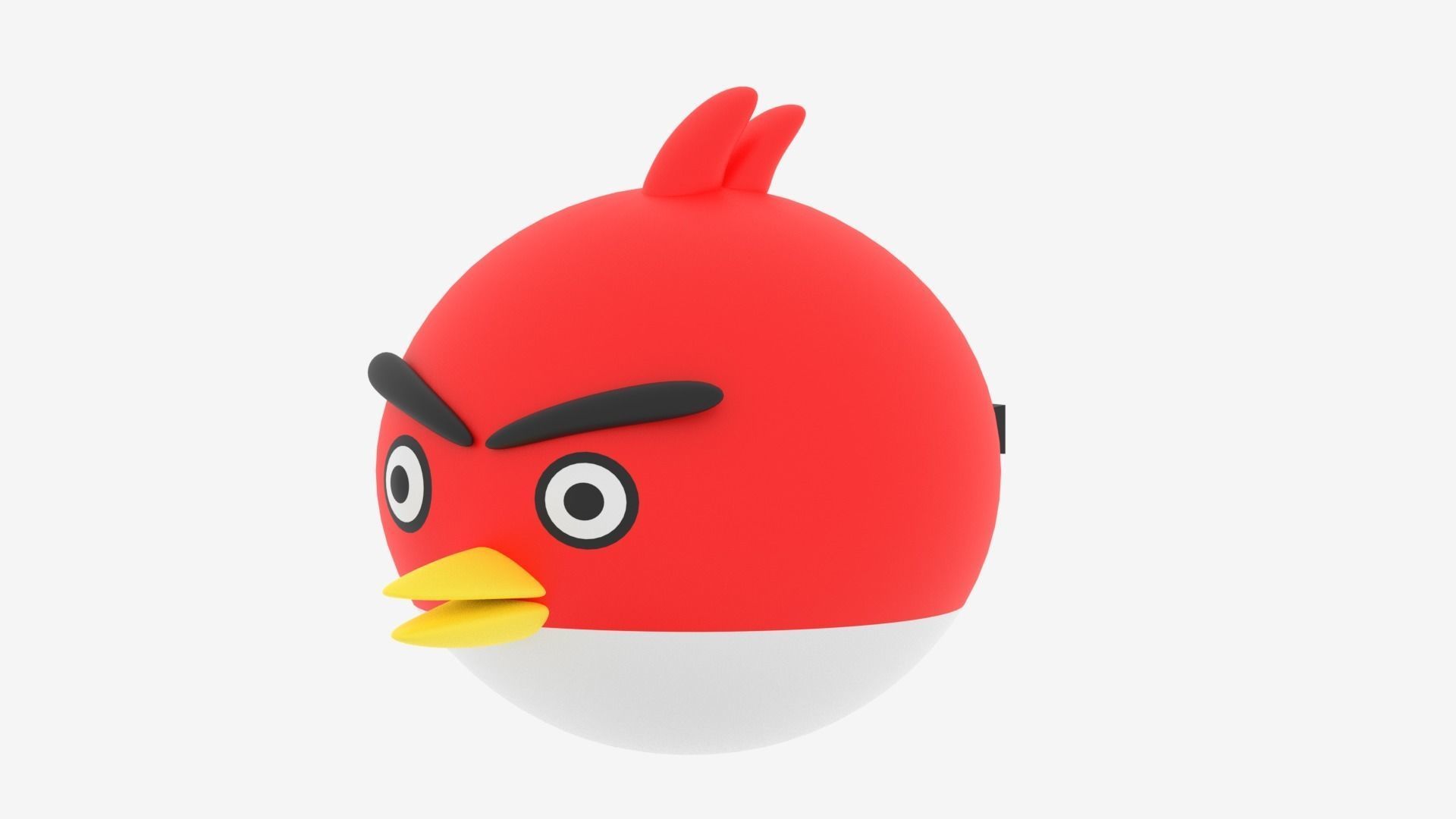 Cartoon Angry Bird 3D model_16