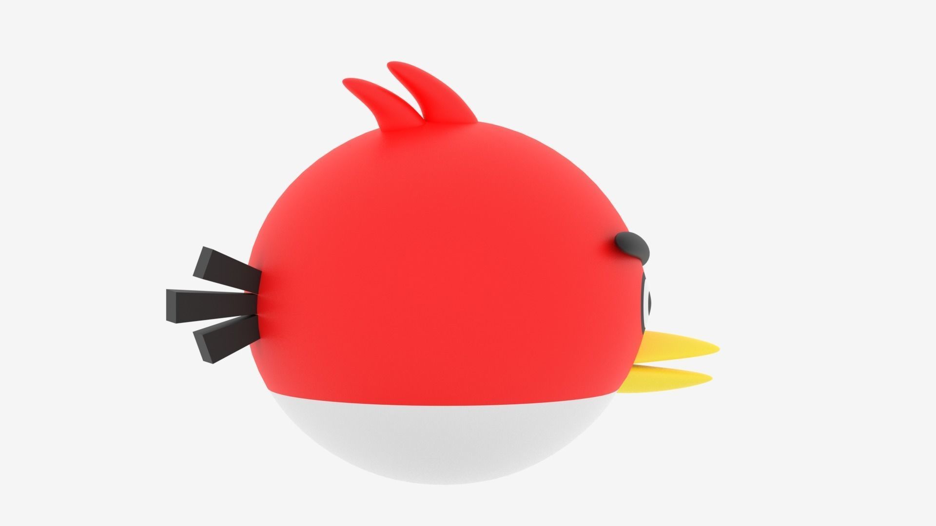 Cartoon Angry Bird 3D model_9