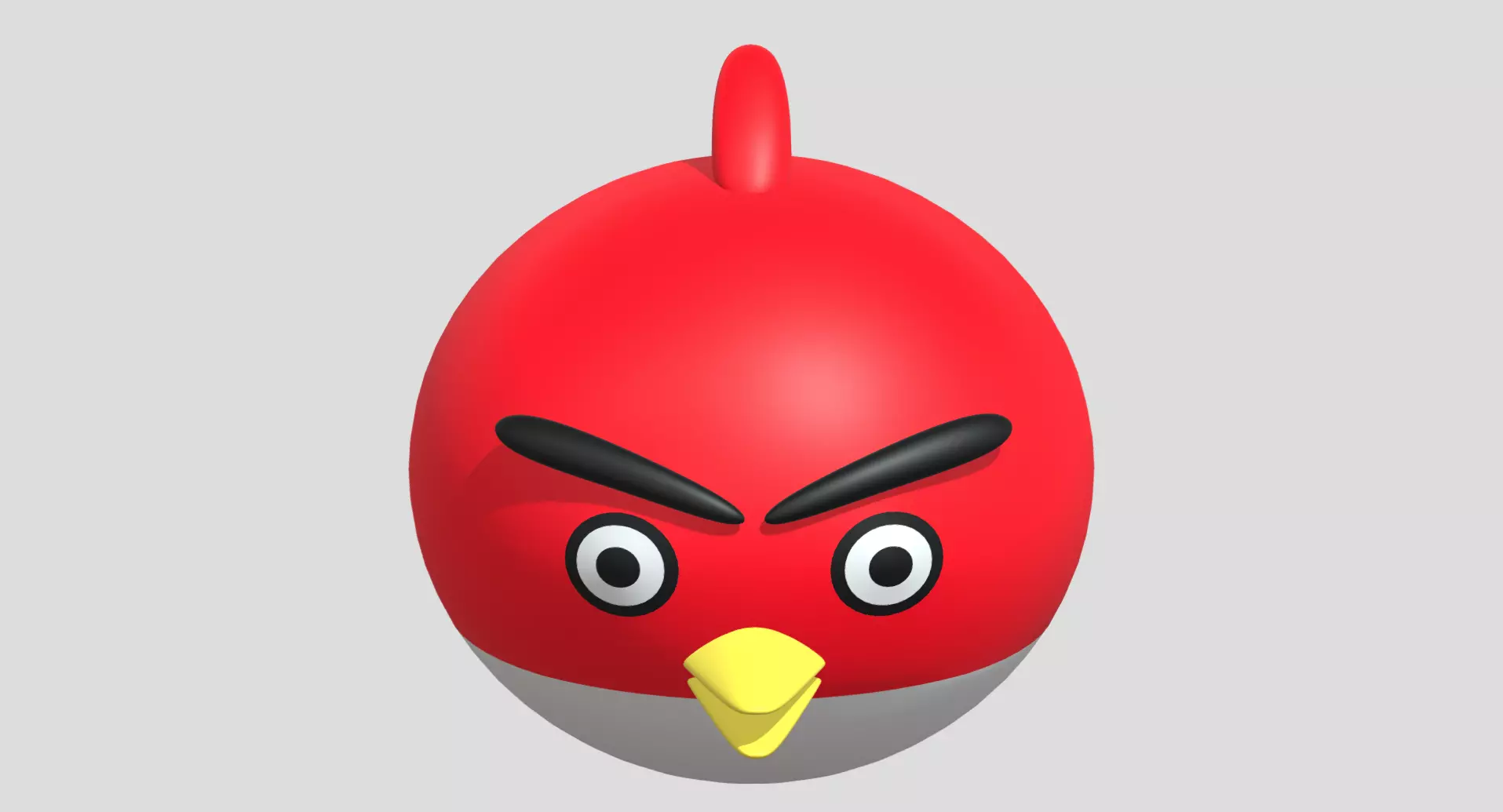 Cartoon Angry Bird 3D model_0