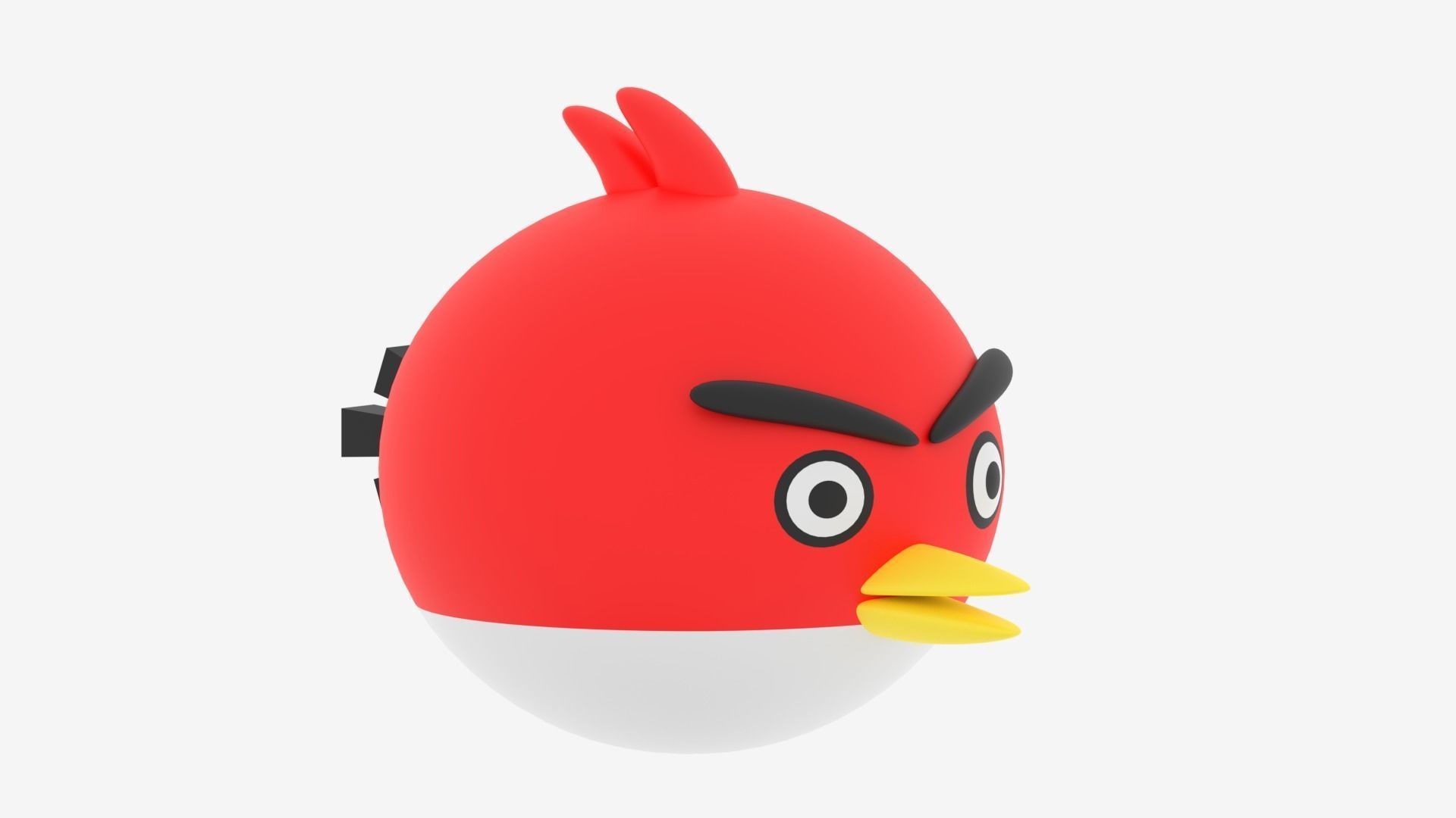 Cartoon Angry Bird 3D model_4