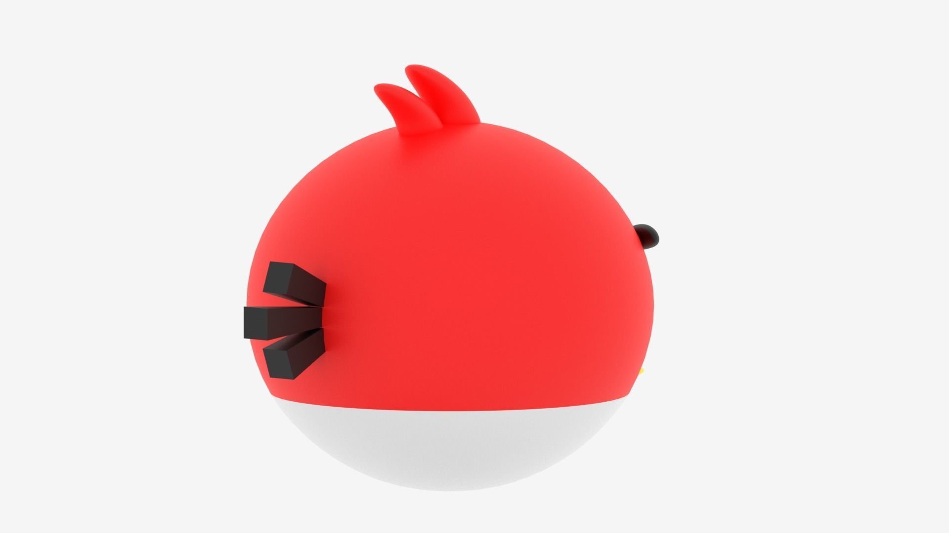 Cartoon Angry Bird 3D model_10